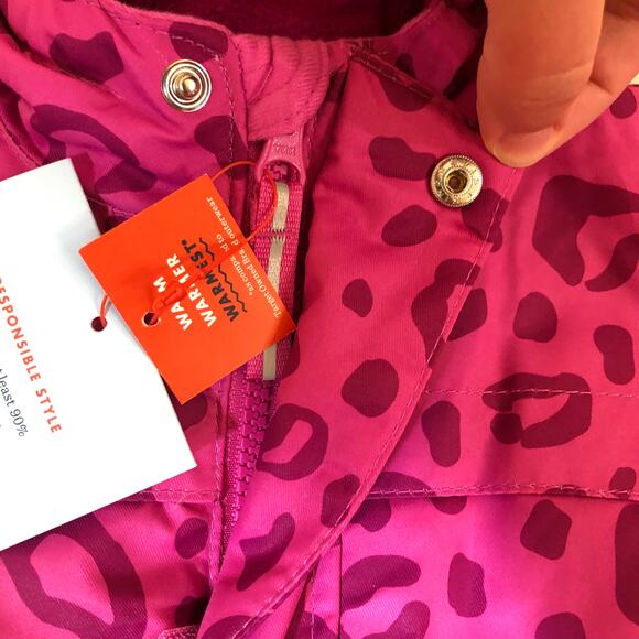 Cat & Jack NWT Toddler 3-in-1 Snowplay Jacket Magenta Animal Print 12M - Picture 8 of 14